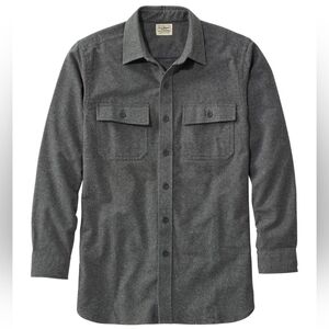L.L. Bean Men's Dark Gray Flannel Shirt